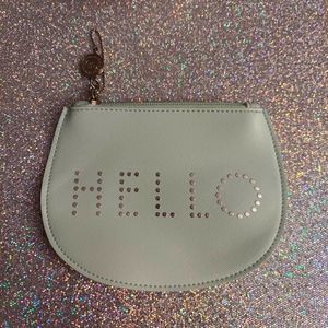 Mint Green Bath and Body Works HELLO Coin Pouch